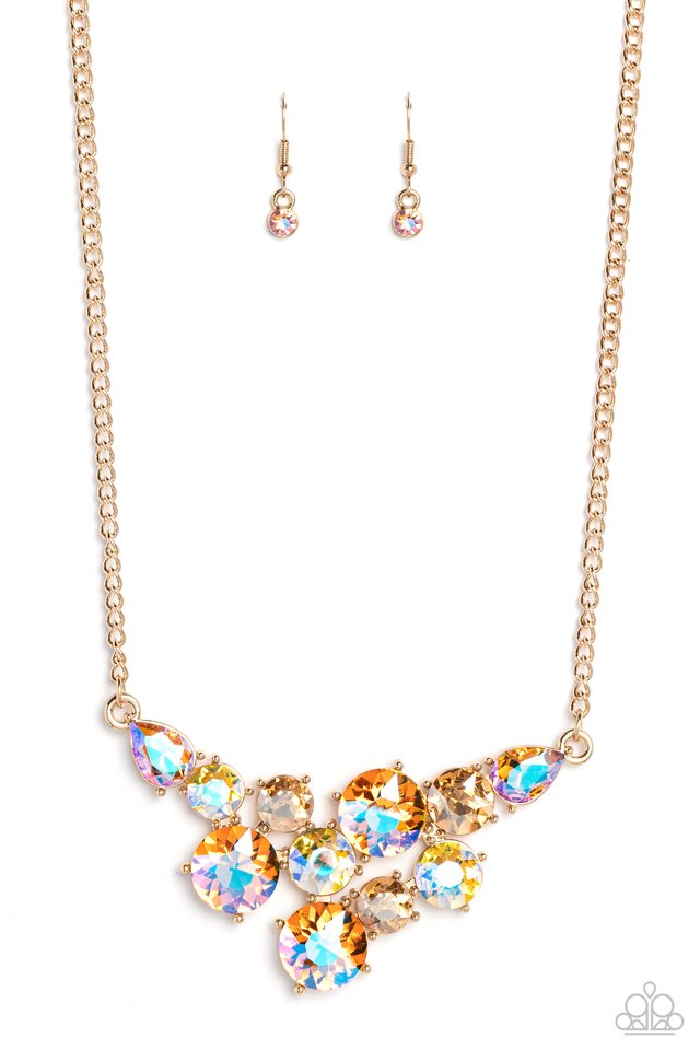 Round Royalty - Gold - Paparazzi Necklace Image