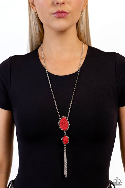 Desert Darling - Red - Paparazzi Necklace Image
