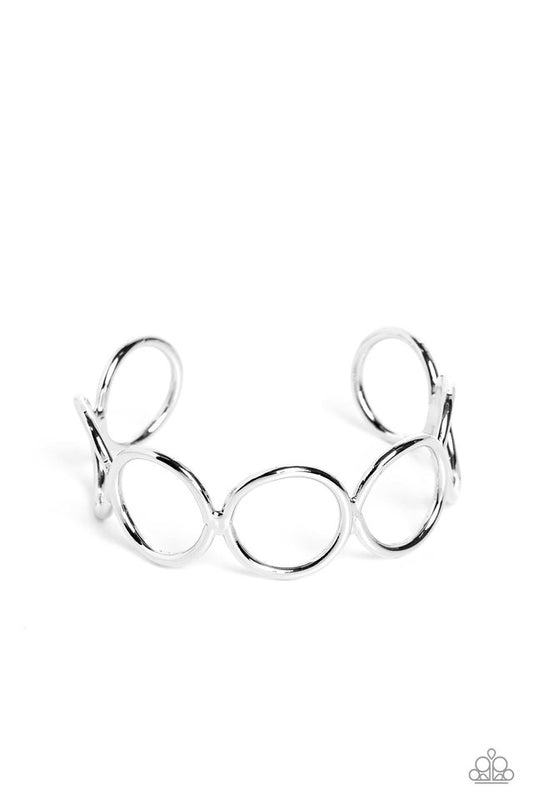 Socialite Sheen - Silver - Paparazzi Bracelet Image