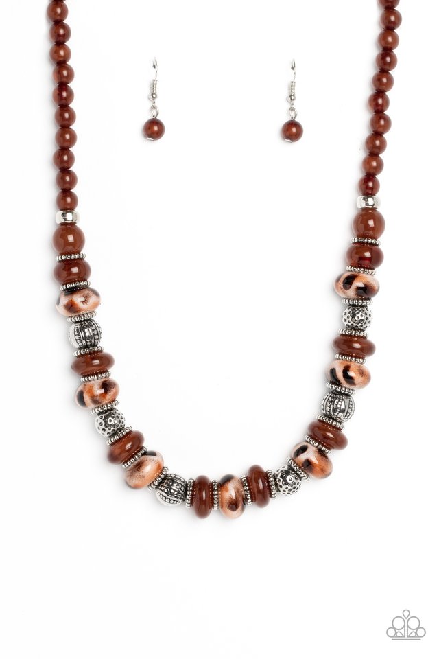 Warped Whimsicality - Brown - Paparazzi Necklace Image