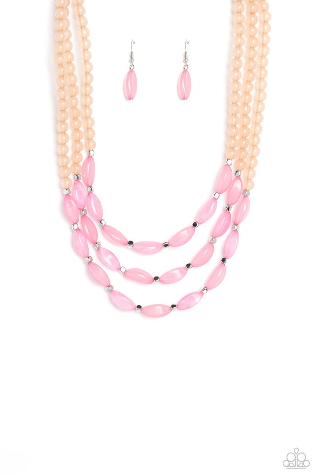 I BEAD You Now - Pink - Paparazzi Necklace Image