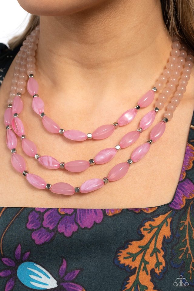 I BEAD You Now - Pink - Paparazzi Necklace Image