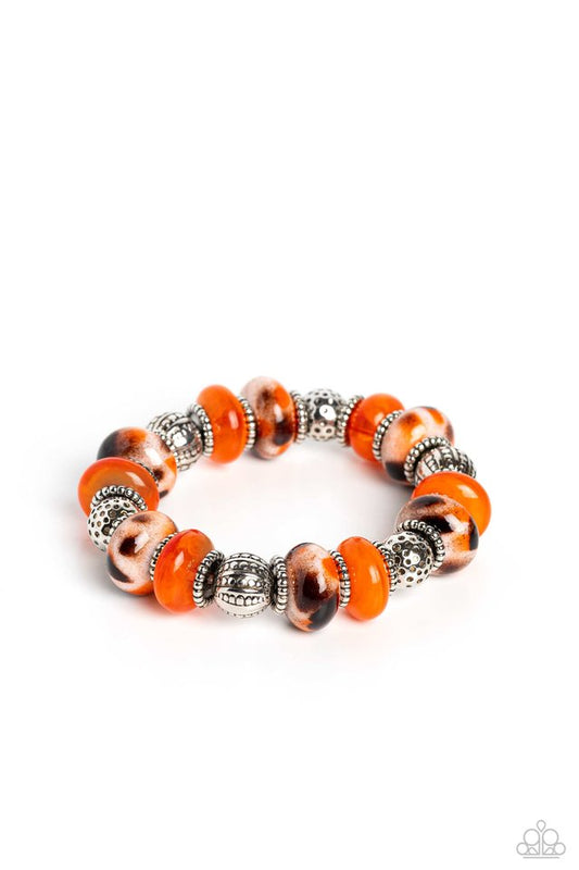 Warped Wayfarer - Orange - Paparazzi Bracelet Image