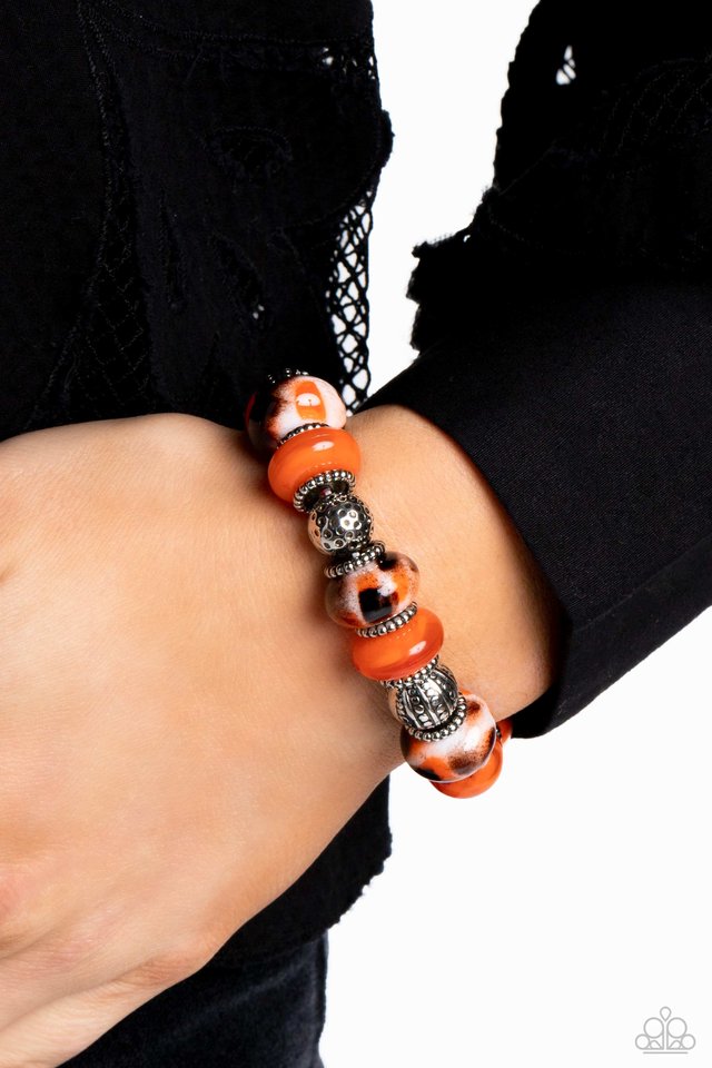 Warped Wayfarer - Orange - Paparazzi Bracelet Image