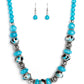 Warped Whimsicality - Blue - Paparazzi Necklace Image