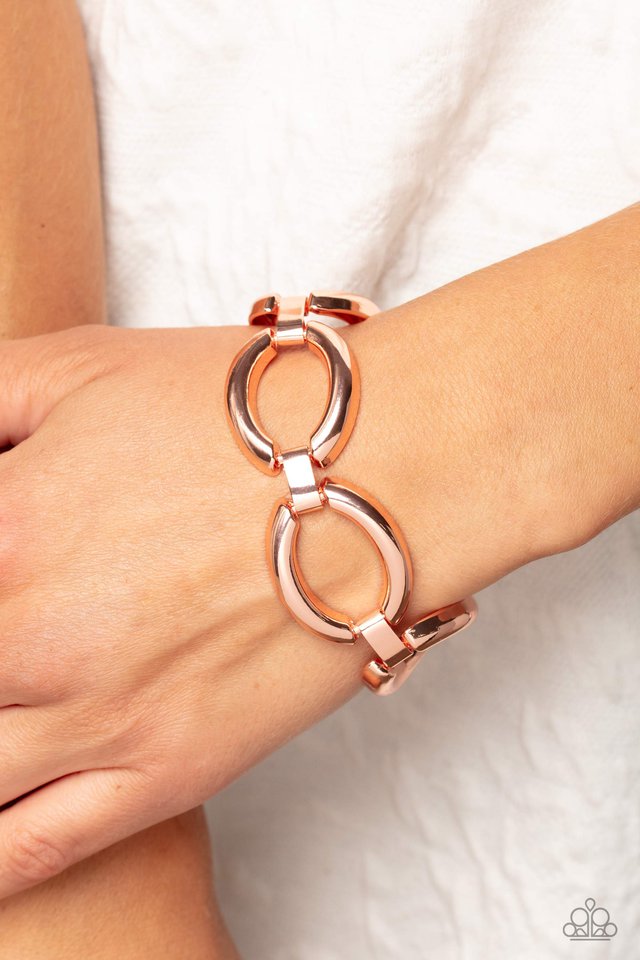 Constructed Chic - Copper - Paparazzi Bracelet Image