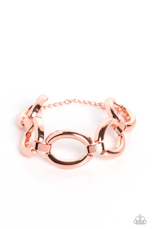 Constructed Chic - Copper - Paparazzi Bracelet Image