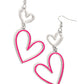 Pristine Pizzazz - Pink - Paparazzi Earring Image