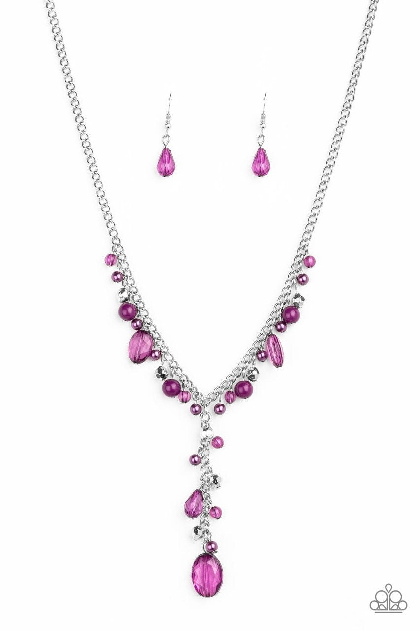 Paparazzi Necklace ~ Crystal Couture - Purple