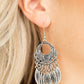 Paparazzi Earring ~ Country Chimes - Silver