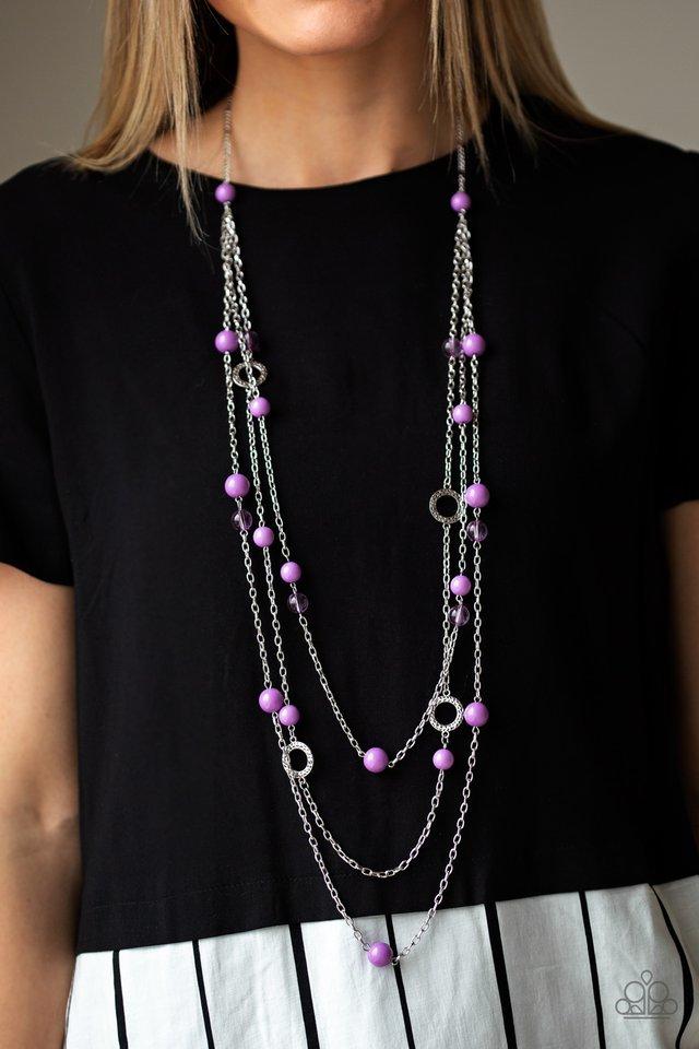 Paparazzi Necklace ~ Brilliant Bliss - Purple