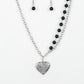 Paparazzi Necklace ~ Forever In My Heart - Black