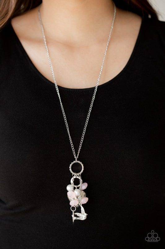 Paparazzi Necklace ~ I Will Fly - Pink