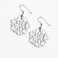 Paparazzi Earring ~ Darling Dahlia - Silver