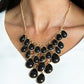 Paparazzi Necklace ~ Shop Til You TEARDROP - Black