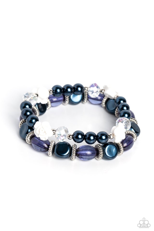 Who ROSE There? - Blue - Paparazzi Bracelet Image