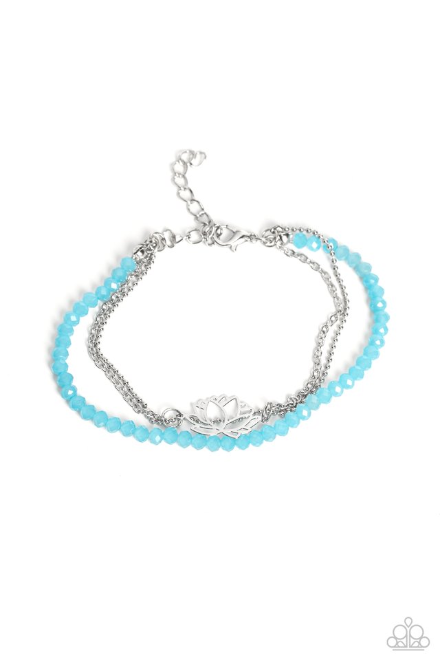 A LOTUS Like This - Blue - Paparazzi Bracelet Image