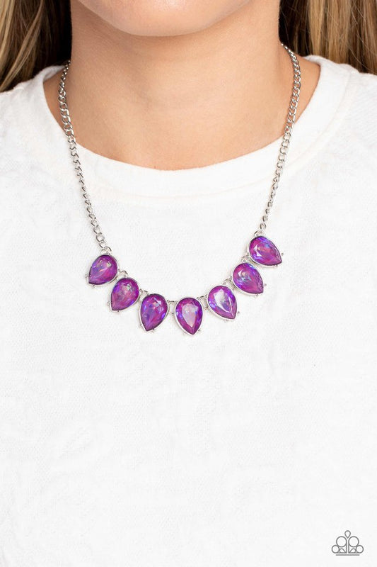 FLIRTY Dancing - Purple - Paparazzi Necklace Image