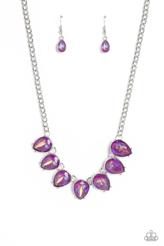 FLIRTY Dancing - Purple - Paparazzi Necklace Image