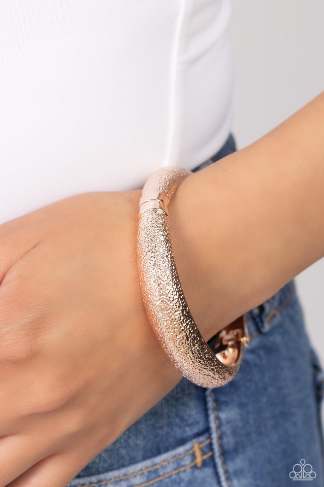 Rippling Reunion - Rose Gold - Paparazzi Bracelet Image