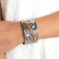 Still FLORAL Stones - Orange - Paparazzi Bracelet Image