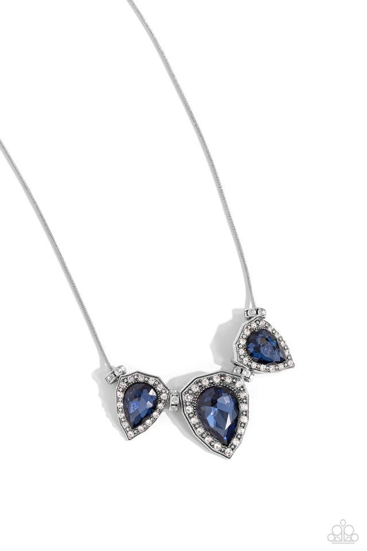 Majestic Met Ball - Blue - Paparazzi Necklace Image