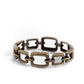 Square Inch - Brass - Paparazzi Bracelet Image