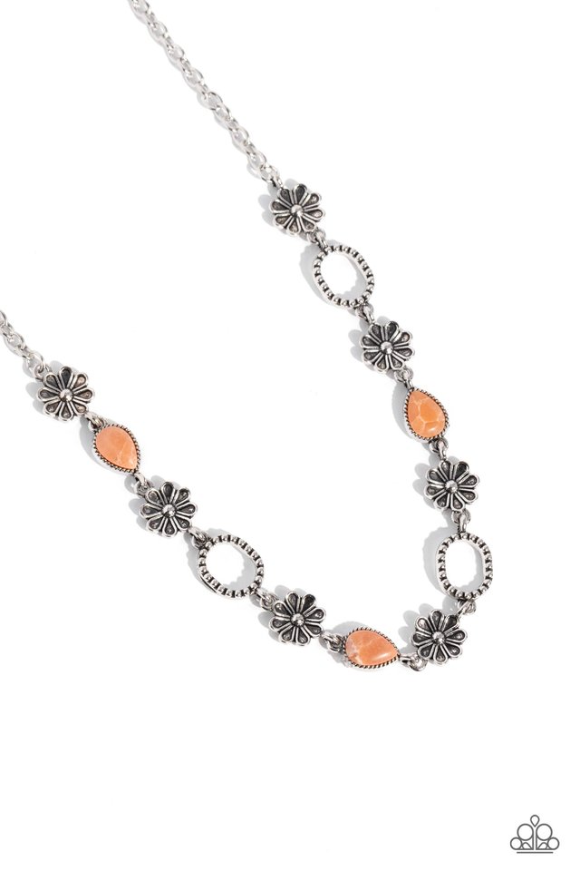 Casablanca Chic - Orange - Paparazzi Necklace Image