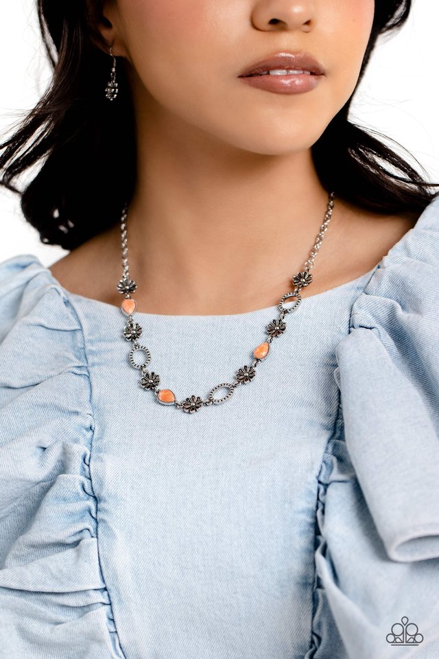 Casablanca Chic - Orange - Paparazzi Necklace Image