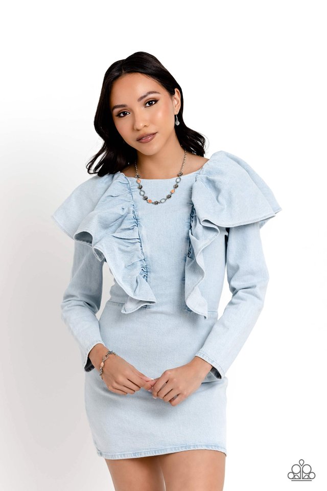 Casablanca Chic - Orange - Paparazzi Necklace Image