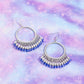 Fringe Fanfare - Blue - Paparazzi Earring Image