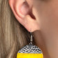 SHELL Out - Yellow - Paparazzi Earring Image