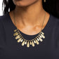 Compelling Confetti - Brass - Paparazzi Necklace Image