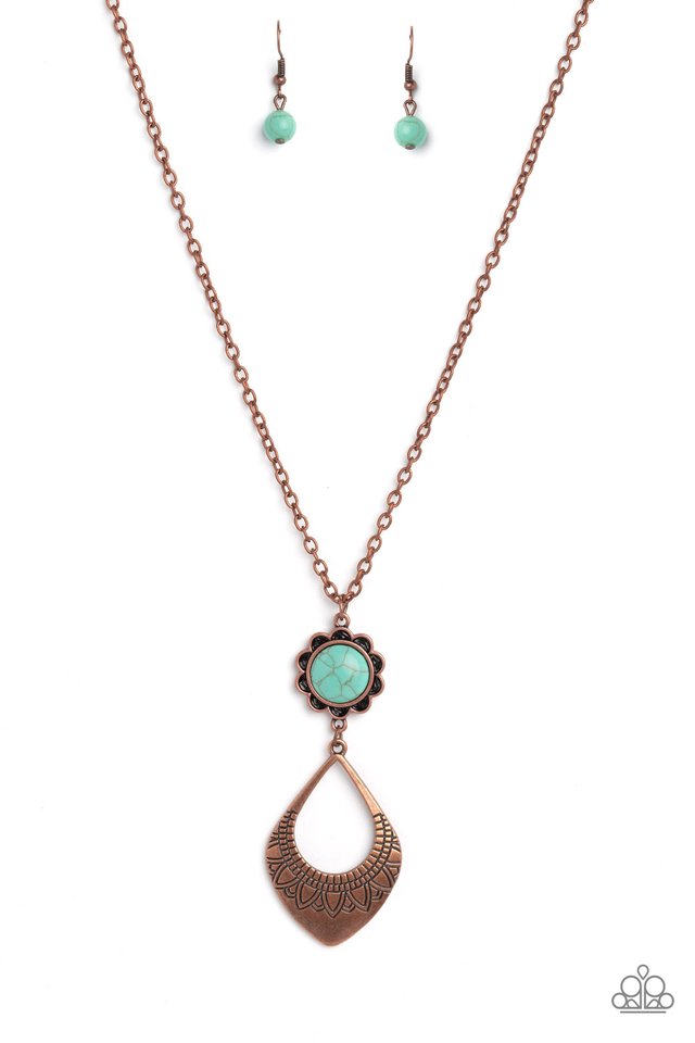 Stone TOLL - Copper - Paparazzi Necklace Image