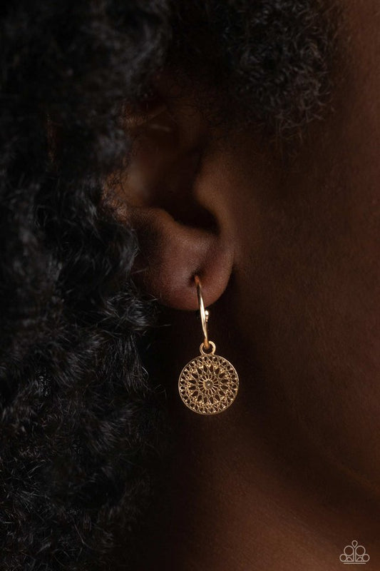 Mandala Maiden - Gold - Paparazzi Earring Image