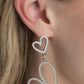 Doting Duo - White - Paparazzi Earring Image