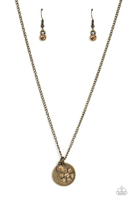 Dandelion Delight - Brass - Paparazzi Necklace Image