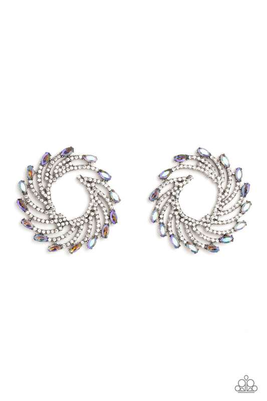 Paparazzi Earring ~ Firework Fanfare - Multi