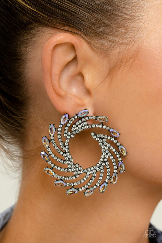 Paparazzi Earring ~ Firework Fanfare - Multi