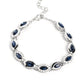 Some Serious Sparkle - Blue - Paparazzi Bracelet Image