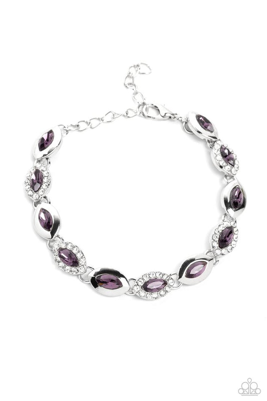 Some Serious Sparkle - Purple - Paparazzi Bracelet Image