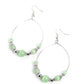 Cats Eye Charisma - Green - Paparazzi Earring Image