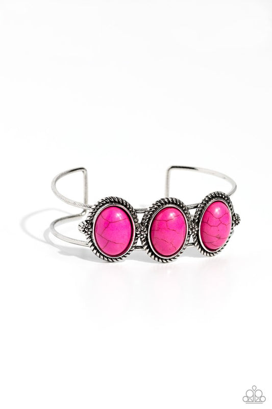 Badlands Backdrop - Pink - Paparazzi Bracelet Image