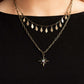 The Second Star To The LIGHT - Brass - Paparazzi Necklace Image