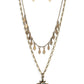 The Second Star To The LIGHT - Brass - Paparazzi Necklace Image