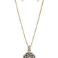 Bewitching Brilliance - Brass - Paparazzi Necklace Image