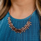 Sunburst Season - Copper - Paparazzi Necklace Image