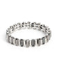 BURSTING the Midnight Oil - Silver - Paparazzi Bracelet Image