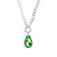 Edgy Exaggeration - Green - Paparazzi Necklace Image