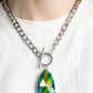 Edgy Exaggeration - Green - Paparazzi Necklace Image